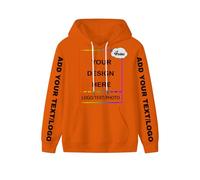 PRFELMG Hoodies personnalisés pour Hommes Femmes Unisexe, Hoodie personnalisé avec Votre Texte, Image, Logo, nom, Sweat Doux personnalisé, Hoodie de Couple personnalisé