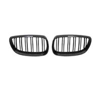 PRFGSGVBV Calandre Avant Voiture pour E92 E93 M3 2006 2007 2008 2009 Grilles Course Voiture Pare-Chocs Avant Gril Rein Noir Brillant Double Ligne Pièce Rechange(Carbon Look)