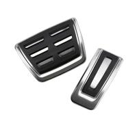 PRFGSGVBV Couvre Pédale Embrayage pour A3 pour 8V pour S3 pour RS3 pour Sportback pour Cabrio Pédales Couverture Auto Pédale Protecteur en Acier Inoxydable Revêtement Pédale Frein(2Pcs AT)