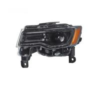 PRFGSGVBV Phare Avant 2 PIÈCES Pour Grand Pour Cherokee 2014-2022 Modifié LHD Voiture Avant Phares DRL LED Phare Accessoires D'assemblage Projecteur Avants(Black)