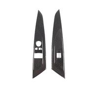 PRFGSGVBV Poignée Porte Intérieure Autocollant Décoratif pour Bouton De Lève-vitre De Voiture pour Série 4 pour G22 pour G23 pour G26 2020 - 2023 Intérieur Tirette Porte(Style B Carbon Fiber)