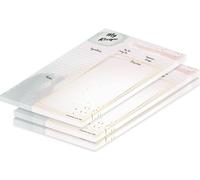 PRICARO bloc de recettes "Golden dots", A4, 25 feuilles, 3 pièces, version linguistique anglaise