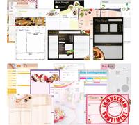 PRICARO Bloc de recettes "Sweet Pate", A4, 25 feuilles, 3 pièces