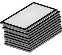 PRICARO Bloc-notes "Doodles Black", magnétique, A7, 10 pièces
