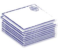 PRICARO Bloc-notes "Tampon" bleu - ne pas oublier, magnétique, A7, 10 pièces