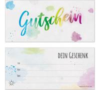 PRICARO Carte-cadeau "Aquarelle", avec enveloppe, 10 pièces