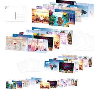 PRICARO Cartes de Noël avec enveloppes et cartes postales "Motifs 1", 50 pièces