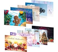 PRICARO Cartes postales de Noël "Motifs 1", A6, 20 pièces