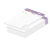 PRICARO Liste de courses "Food", Lila, DIN A6, 5 pièces, version linguistique anglaise
