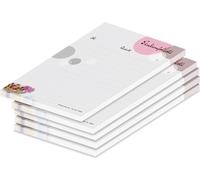 PRICARO Liste de courses "Sweet Pate", magnétique, A6, 50 feuilles, 5 pièces