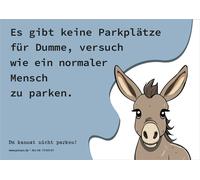 PRICARO Merde garée Flyer "Animaux-âne", A6, 50 pièces