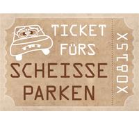 PRICARO Merde garée Flyer "Ticket", A6, 50 pièces