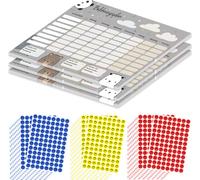 PRICARO Plan de récompenses "Ours", magnétique, A4, 25 feuilles, 3 pièces