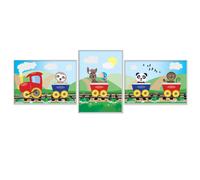 PRICARO Poster "Voyage d'aventure", A4, lot de 3