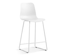 PRICE FACTORY just for you Chaise de comptoir Mario - PP Blanc - Design Contemporain H100,5 cm