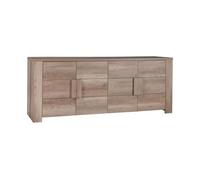 PRICE FACTORY just for you Grand Buffet 4 Portes - Collection Farra - chêne Dab Canyon