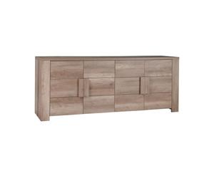 PRICE FACTORY just for you Grand Buffet 4 Portes - Collection Farra - chêne Dab Canyon