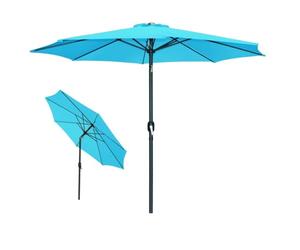 PRICE FACTORY just for you Meublorama Parasol inclinable Rond Bleu Turquoise diamètre 300cm