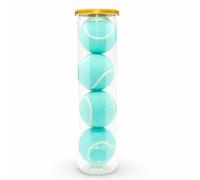 Price's 4 Balles de Tennis Colorées (1 Tube de 4 Balles) | Type 2 ITF Standard | Parfait pour les Courts de Tennis, les Formations ou les Jeux de Chien ! | 13 couleurs au choix | (Bahama Blue)