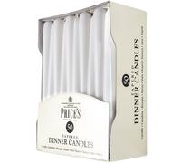 Price's Bougie Déballé Pointu Bougies Dîner 50-Pack 8 Heures Brûler Blanc