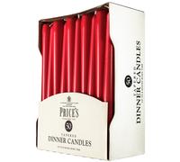 Price's Bougie Déballé Pointu Bougies Dîner 50-Pack 8 Heures Brûler Rouge