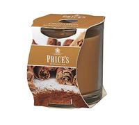 Price's - Bougie en pot à la cannelle - Parfum délicieux, chaud et épicé - Parfum longue durée - Jusqu'à 45 heures de combustion