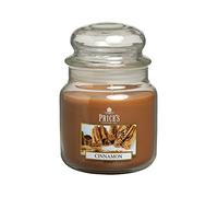 Price's - Bougie en pot de cannelle moyenne - Parfum doux, délicieux et de qualité - Parfum longue durée - Jusqu'à 90 heures de combustion