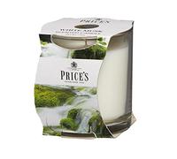 Price's - Bougie en pot de musc blanc - Parfum délicat, sucré, de qualité - Parfum longue durée - Jusqu'à 45 heures de combustion