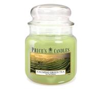 Price's Candle Bougie Format jarre Parfum Thé Vert Apaisant ; Bougie longue durée jusqu’à 85 heures de combustion ; Cadeau parfait pour femme; anniversaires; fêtes. Bougie Jarre Large