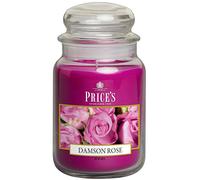 Price's Candles Grand Pot Verre Prune Rose 150 Heures Brûler Temps Prix Bougie