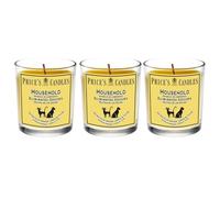 Price's Candles Lot de 3 bougies en pot de chef, ensemble d'air frais, durée de combustion totale jusqu'à 135 heures, ensemble de bougies anti-odeurs, y compris pots de chef