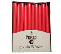 Prices Candles price's - Lot de 50 Bougies Rouge