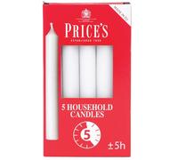 Price's Candles Bougies stéariques Blanc x5
