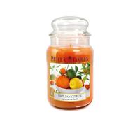 Price's - Grande Bougie en Pot aux Agrumes de Sicile - Parfum Doux, délicieux et de qualité - Parfum Longue durée - Jusqu'à 150 Heures de Combustion