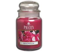 Price's - Grande bougie en pot Magnolia - Parfum doux, délicieux et de qualité - Parfum longue durée - Jusqu'à 150 heures de combustion