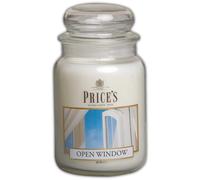 Price's - Grande Bougie en Pot Open Window - Parfum Doux, délicieux et de qualité - Parfum Longue durée - Jusqu'à 150 Heures de Combustion