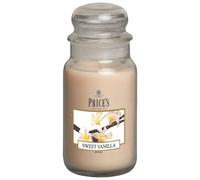 Price's Grande bougie en pot Vanille douce - Parfum doux, délicieux et de qualité - Parfum longue durée - Jusqu'à 150 heures de combustion