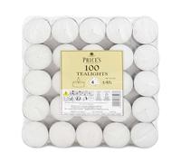 Price's Lot de 100 bougies chauffe-plat de 4 heures | Végétalien et casher, bougies chauffe-plat non parfumées à combustion longue et propre pour un usage quotidien | Idéales pour un usage quotidien,
