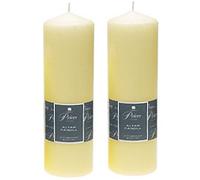 Prices Lot de 2 bougies d'autel Ivoire 250 x 80 mm Durée de combustion 125 heures