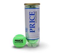 Price's Lot de 3 balles de tennis colorées fabriquées selon les normes ITF Vert Rouge Rose Orange Jaune et Blanc