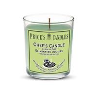 Price's Candles Bougie en pot Chef's – Anti-odeurs basilic, patchouli, géranium – Vert