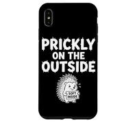 Prickly on The Outside Soft Inside Timide Hedgehog Anxiety Coque pour iPhone XS Max