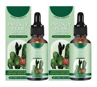 Prickly Pear Seed Oil Lot de 2 huiles de pépins de figue de barbarie bio pressées à froid 50 ml Huile essentielle pour le corps de cactus, soin hydratant quotidien doux et raffermissant pour la peau