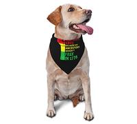 Pride African American Juneteenth Jour de l'Indépendance Liberté Printemps Chien Bandanas Garçon Bulk Chiot Foulard Réglable Doux Triangle Bavoirs Accessoires pour Petits Moyens Grands Chiens Chats B