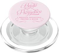 Pride and Prejudice I Infinitely Prefer a Book : Jane Austen PopSockets PopGrip pour MagSafe