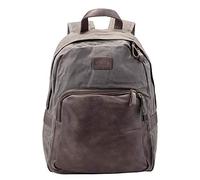 Pride and Soul 47301 SENSATION Sac à dos pour ordinateur portable BSI 15" Gris avec poche avant marron, gris (marron), 16x32x44 cm (B x H x T)