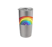 Pride Arche arc-en-ciel à spectre coloré Gobelet isotherme en acier inoxydable double paroi