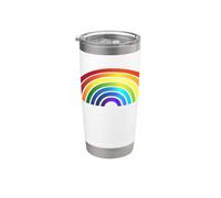 Pride Arche arc-en-ciel à spectre coloré Gobelet isotherme en acier inoxydable double paroi