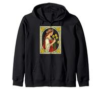 Pride Art Nouveau pour la Saint-David's Day Sweat à Capuche