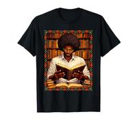 Pride Black History Month Bibliothécaire Afro pour Les Amateurs de Livres T-Shirt